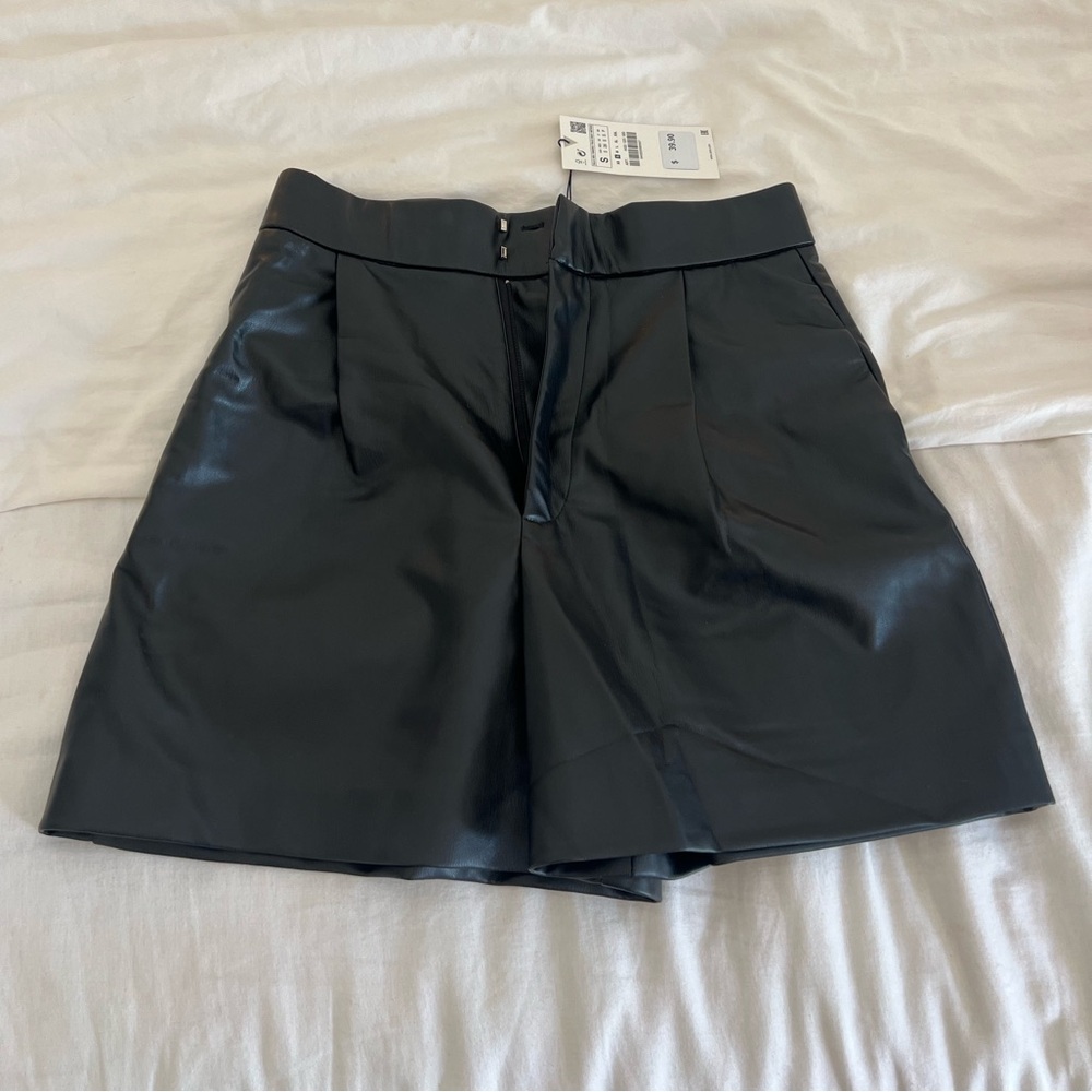 Zara faux leather shots